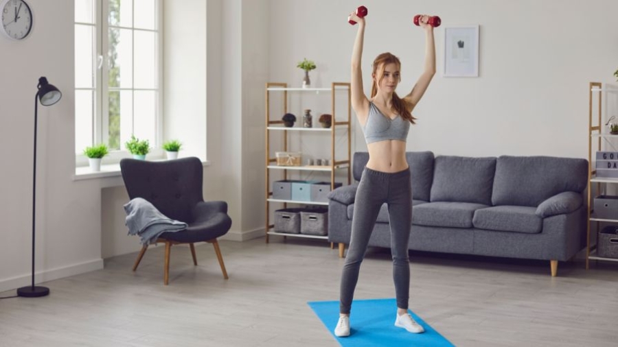 dumbbell workout at home