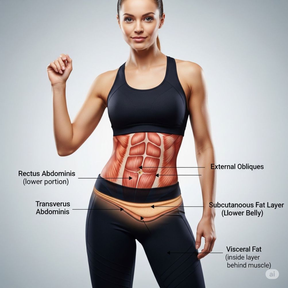 lose lower belly fat
