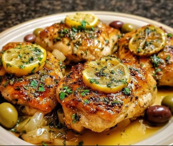 Mediterranean Lemony Garlicky Chicken